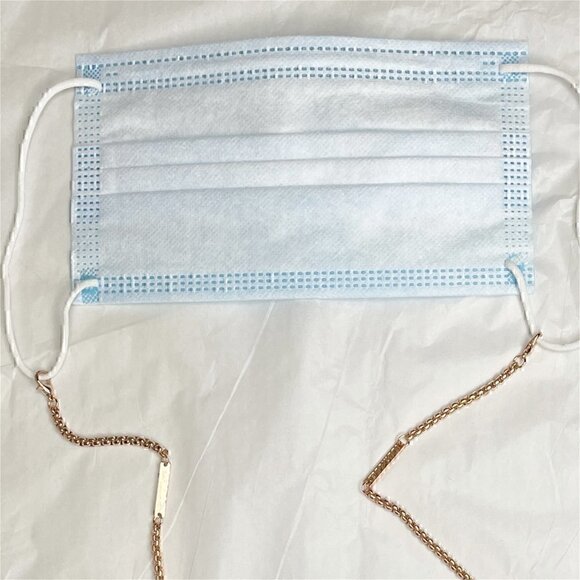New JENNY LYNN Rose Gold Eyeglass Chain / Mask Holder - Picture 9 of 16